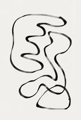 Curved monochrome paths von the miuus studio