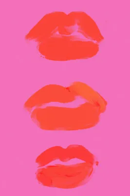 Neon pout series von treechild in leuchtendem rot und pink
