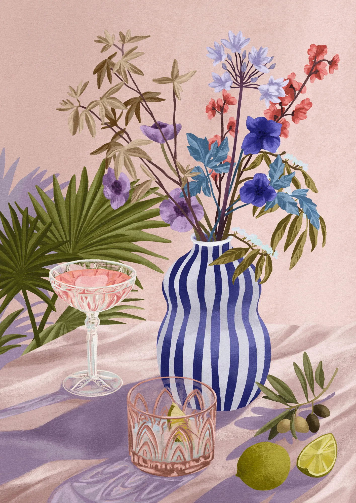 Lilac summer von goed blauw in vertikaler ausrichtung