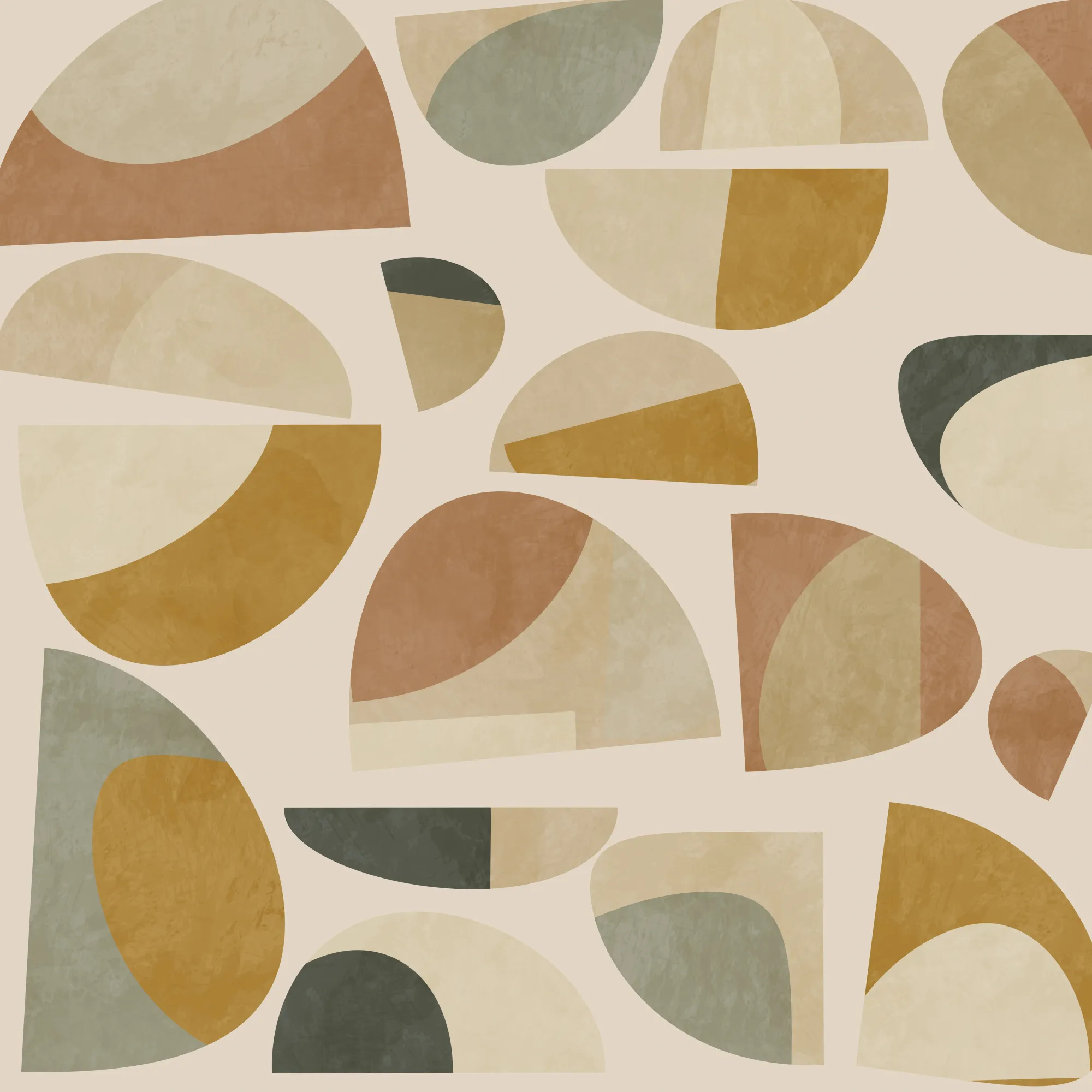 Abstrakte landschaft in pastellfarben