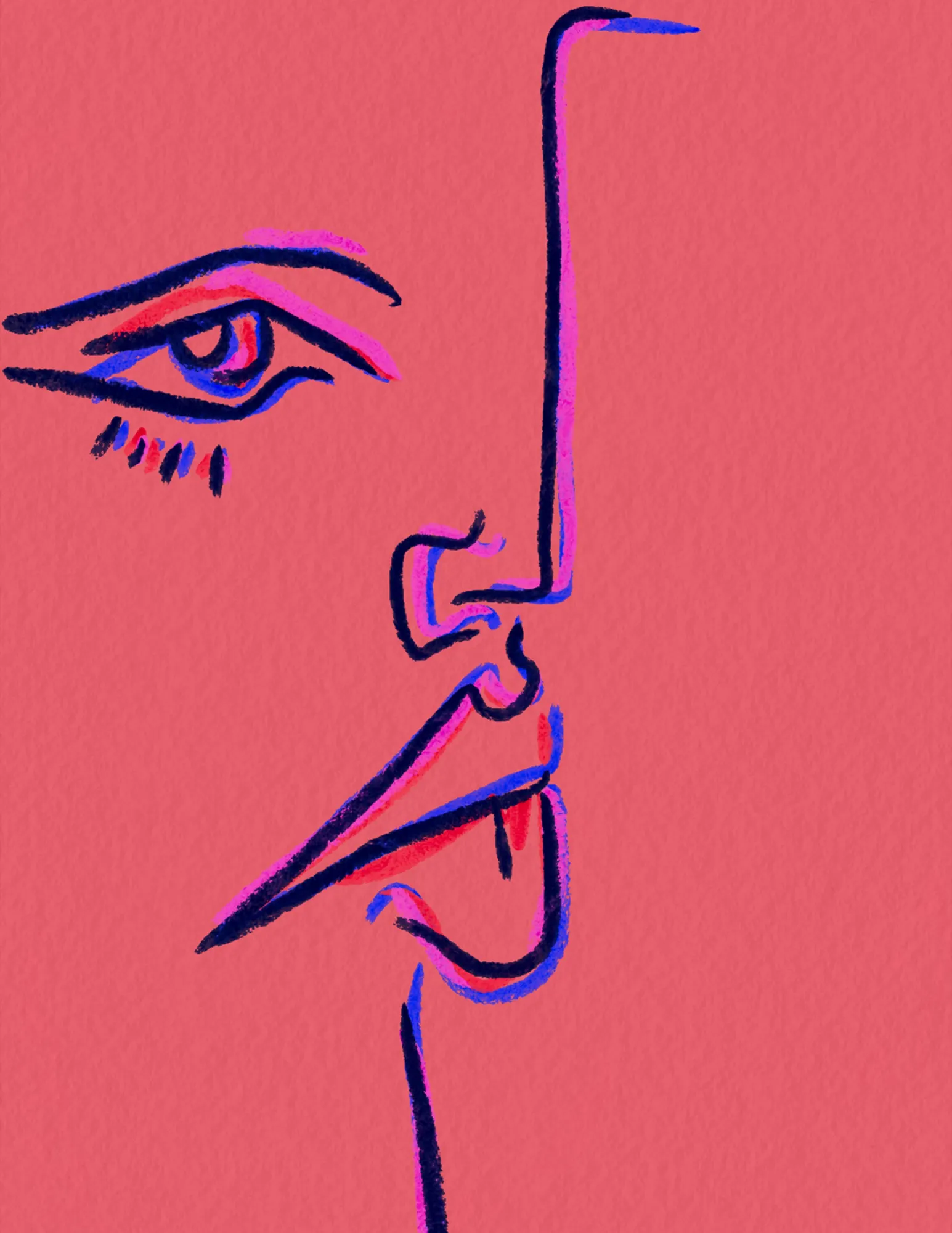 Porträt einer person im außenbereich mit apricot-tönen