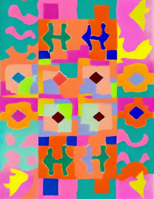 Vivid geometric tapestry von treechild