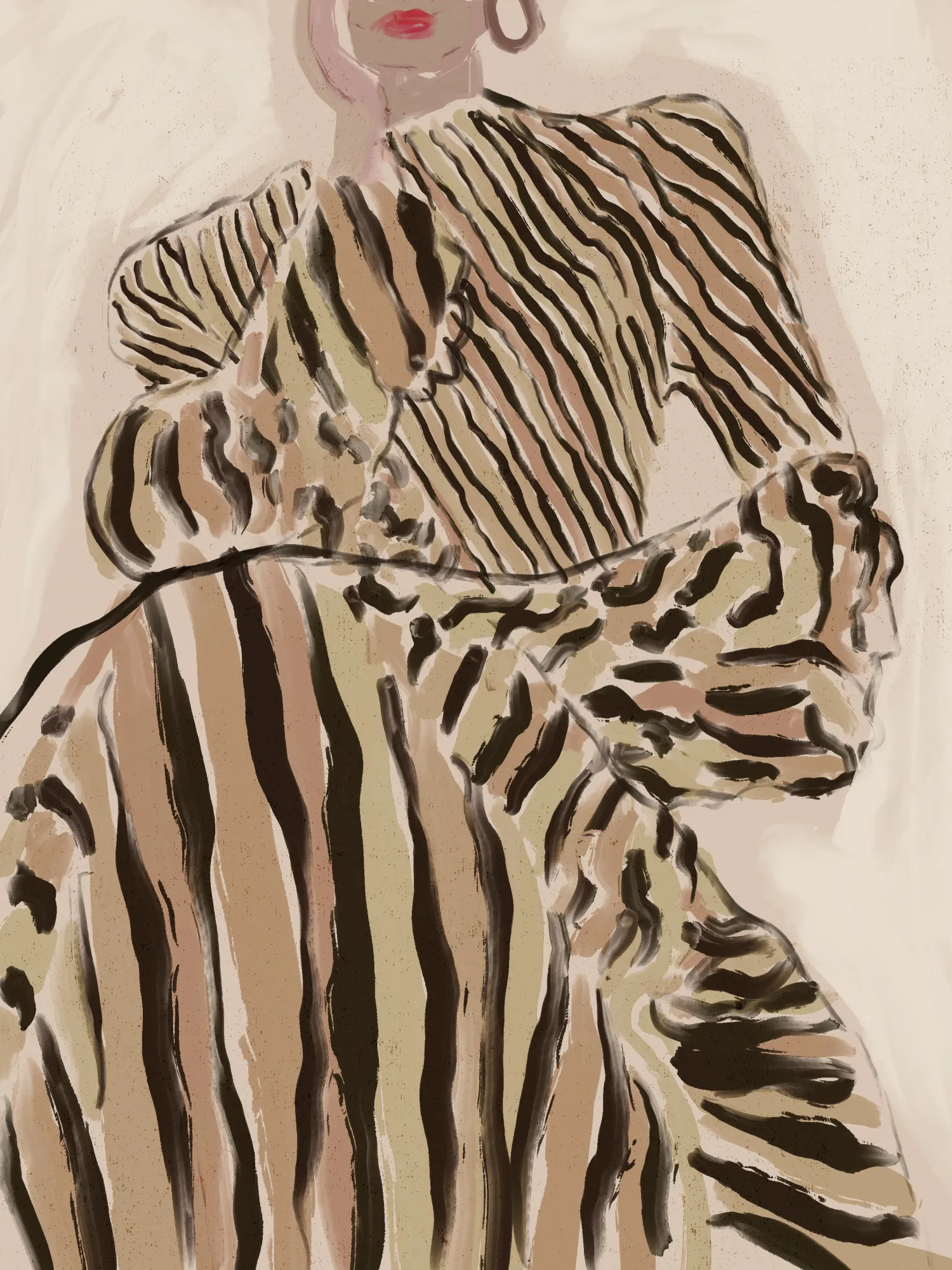 Zebra elegance von treechild in moderner illustration