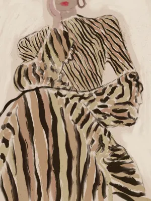 Zebra elegance von treechild in moderner illustration