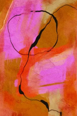 Vibrante kreise in orange und gelb