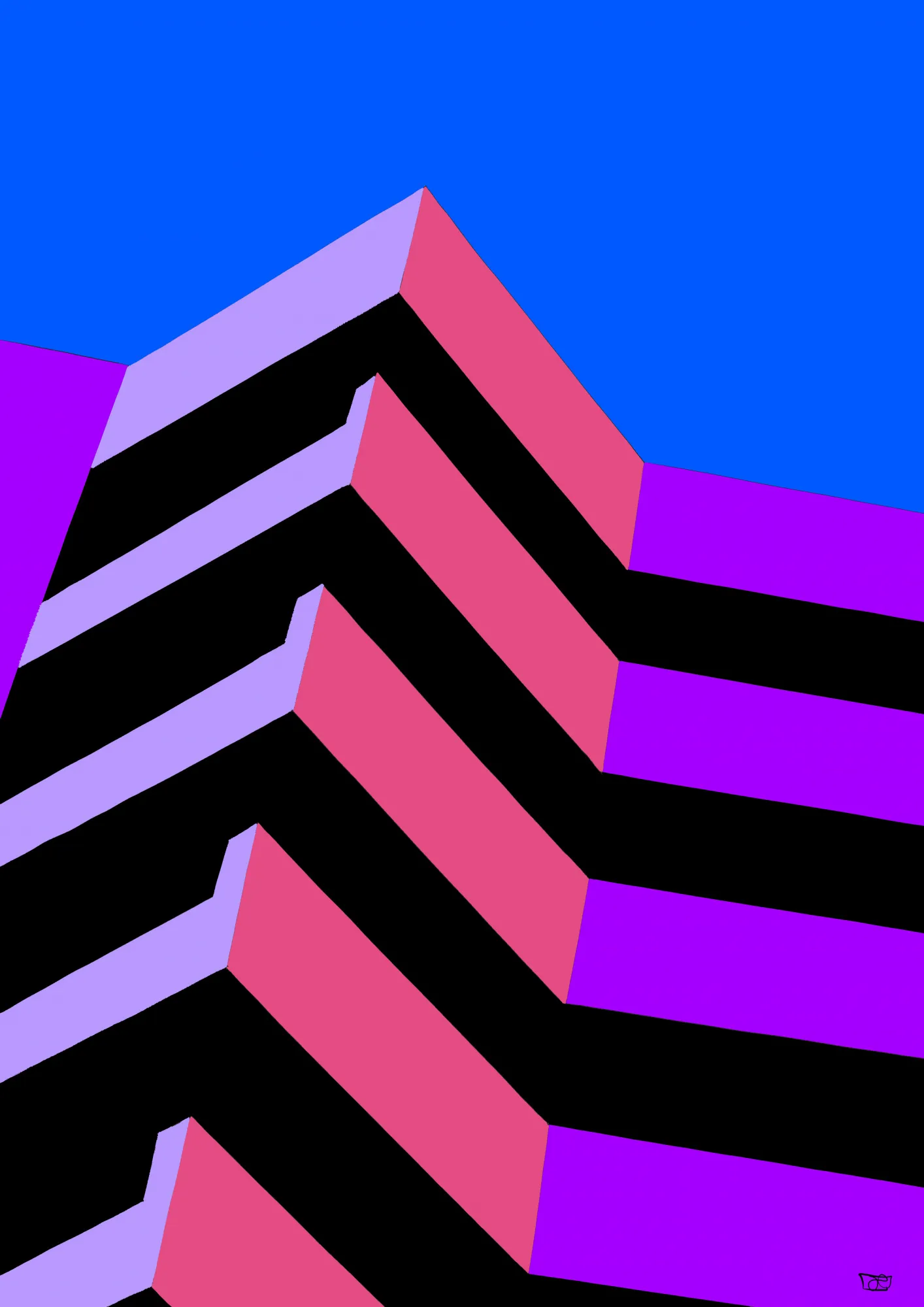 Geometric ascend, lebendige formen im freien