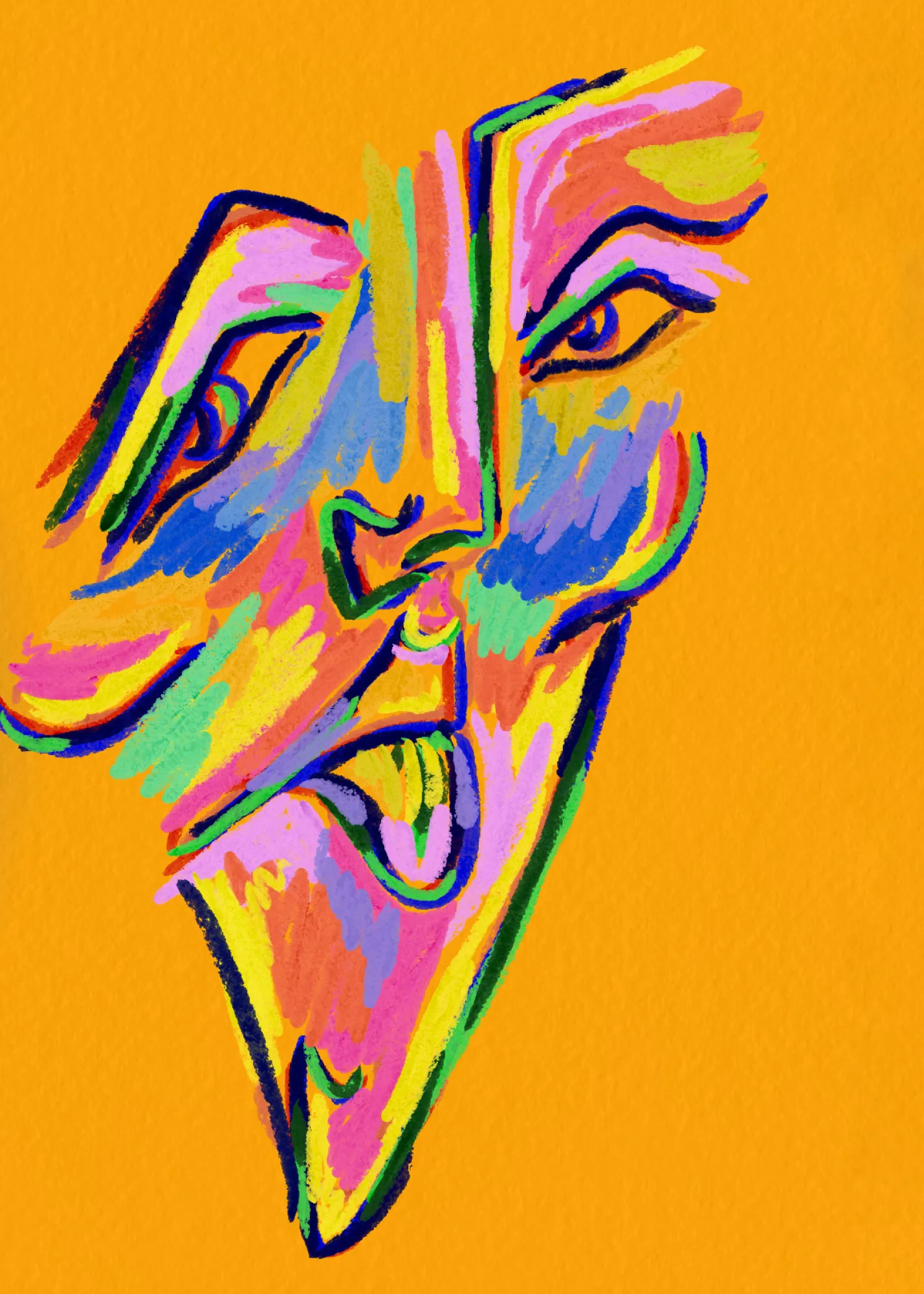 Woe von jlc art in vertikaler illustration