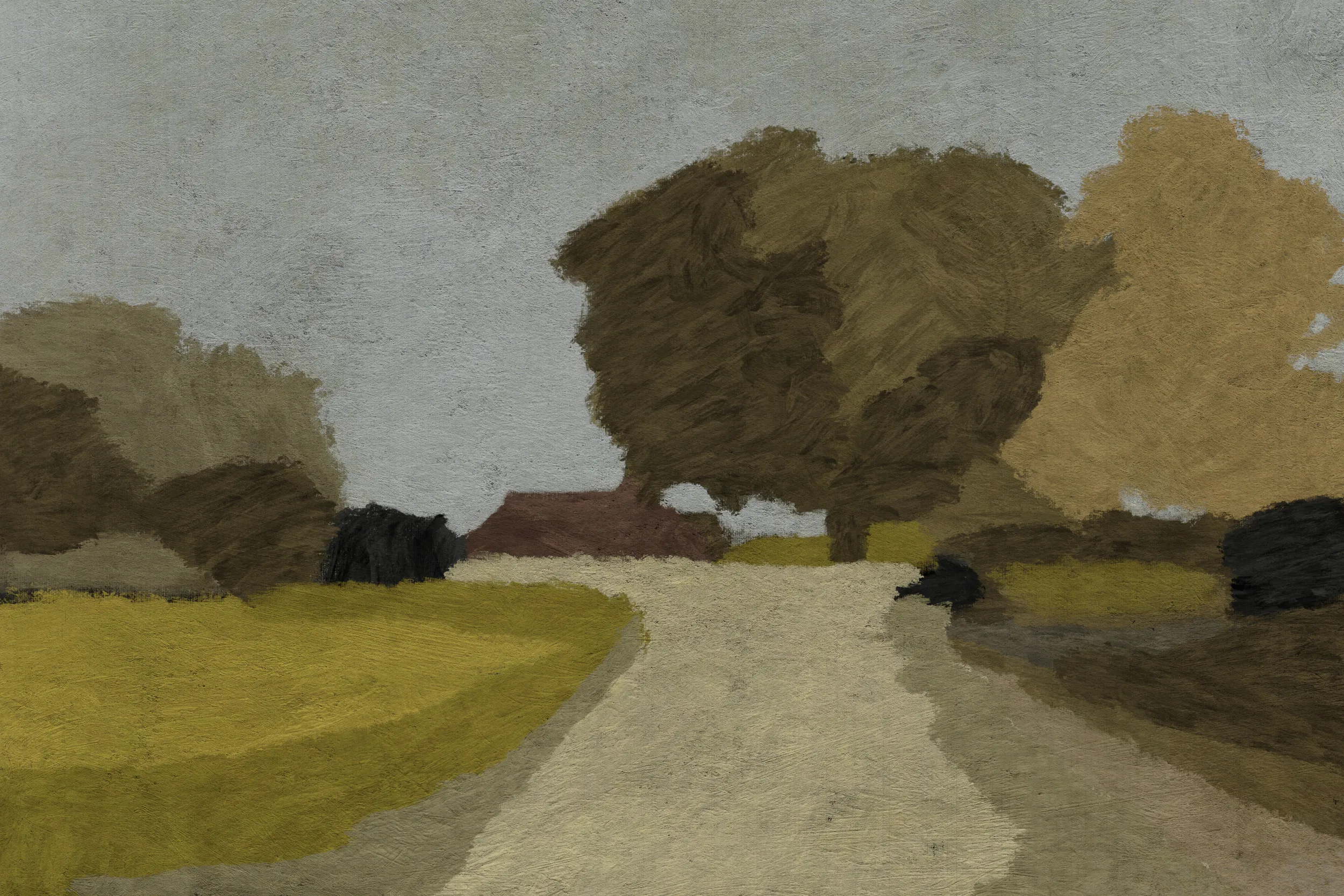 Kent: naturnahe landschaft in pastelltönen