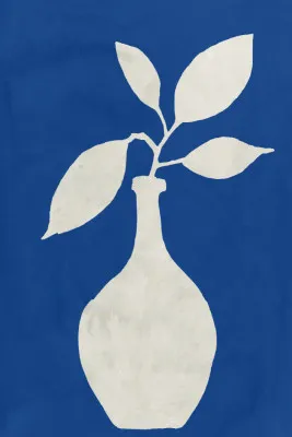 White Vase Silhouette