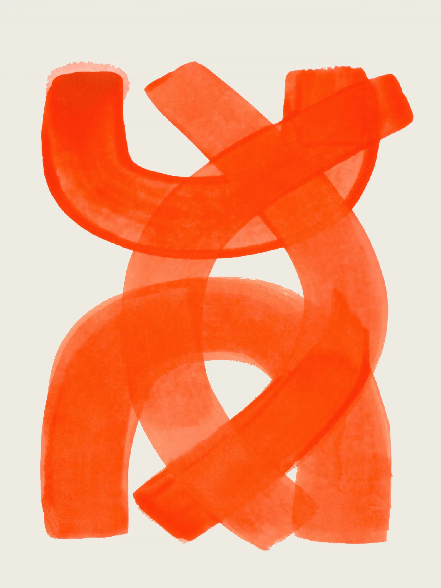 Orangefarbene abstrakte illustration mit geometrischem muster
