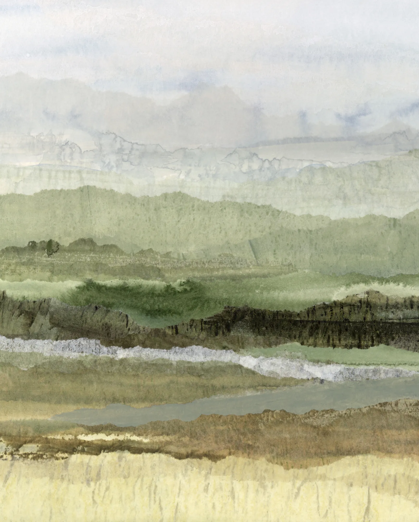 Wandering grove portrait in erdigen tönen