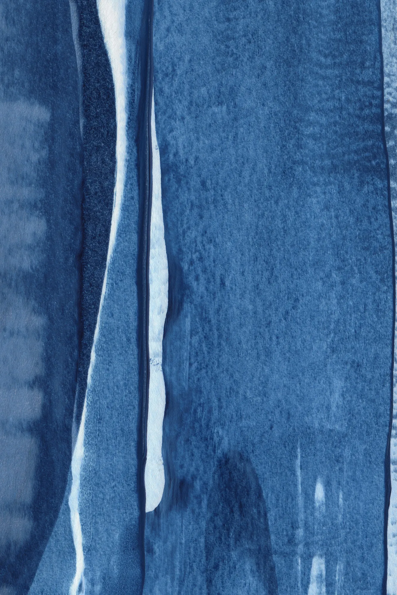 Indigo streams in blauem licht