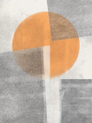 Geometrische harmonie in warmen tönen