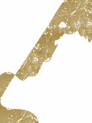 Distressed Gold Abstract