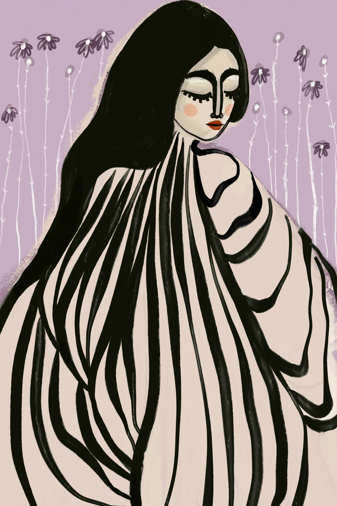 Flowing elegance von treechild in lila nuancen