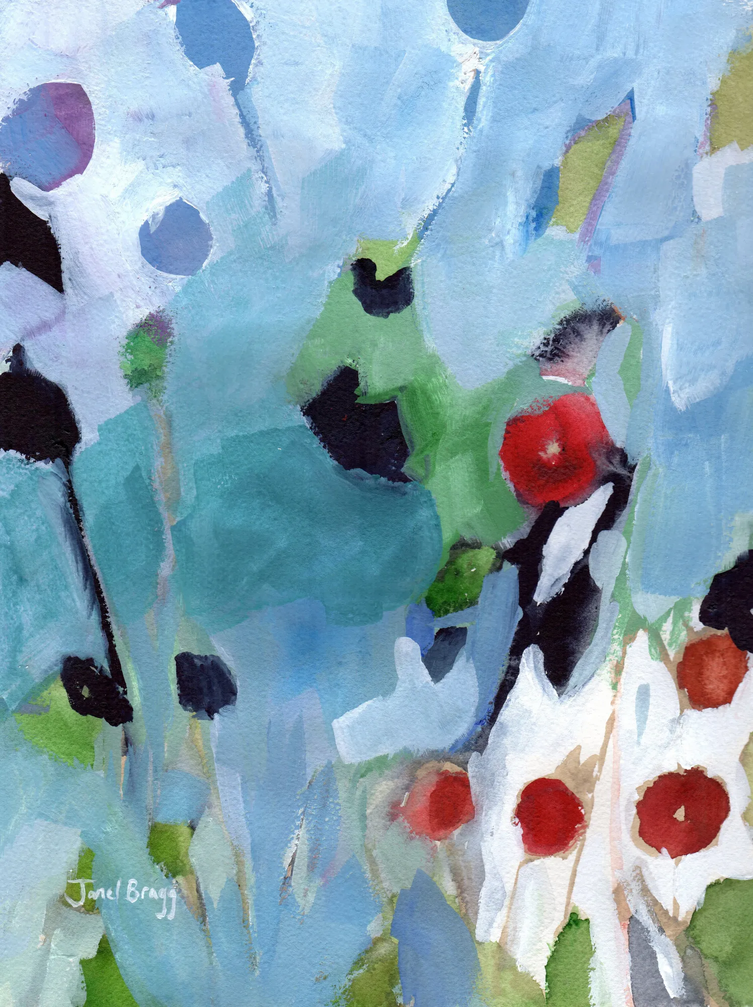 Rose hips at christmas von janel bragg
