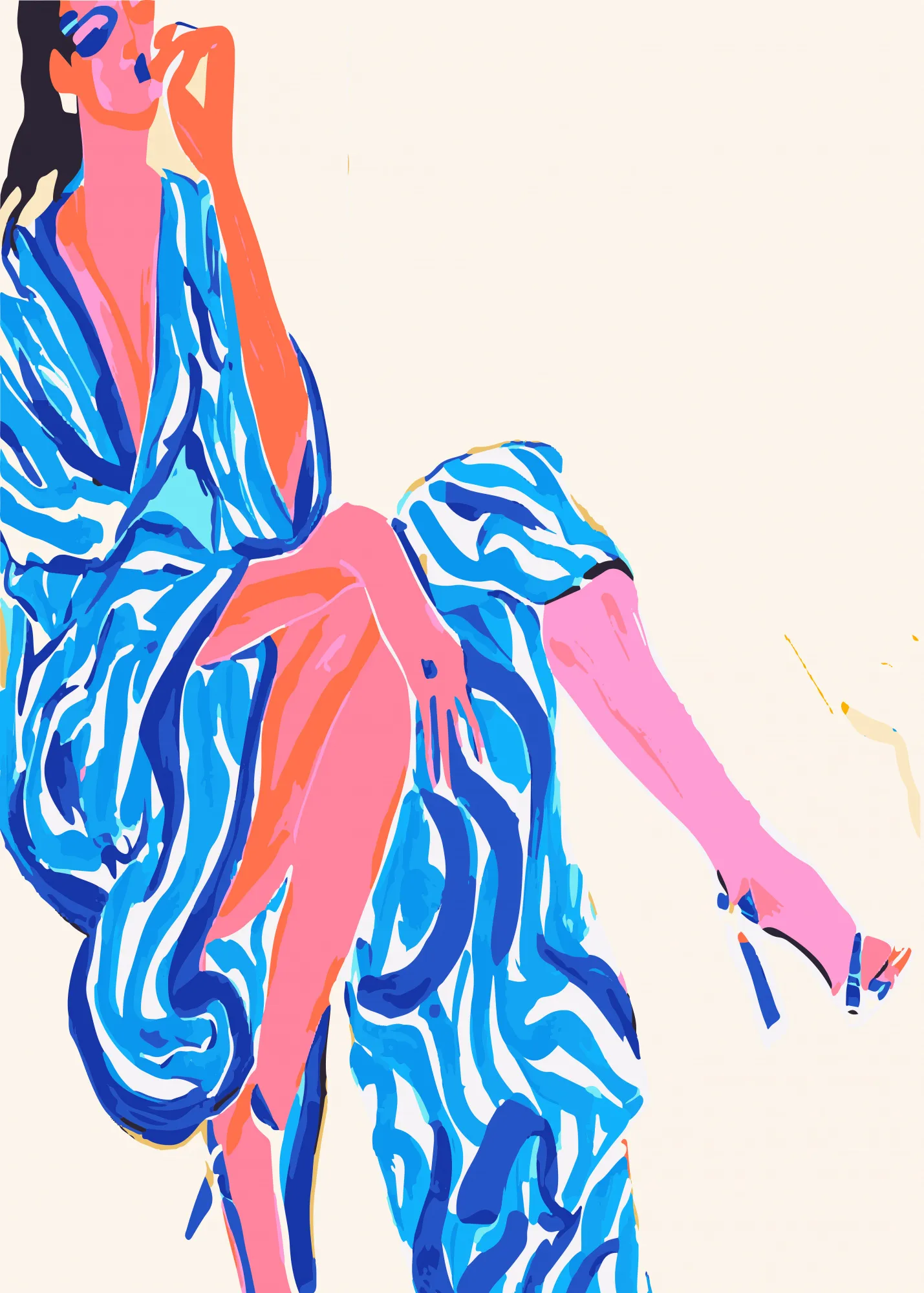 Portrait einer Frau im Morgenmantel