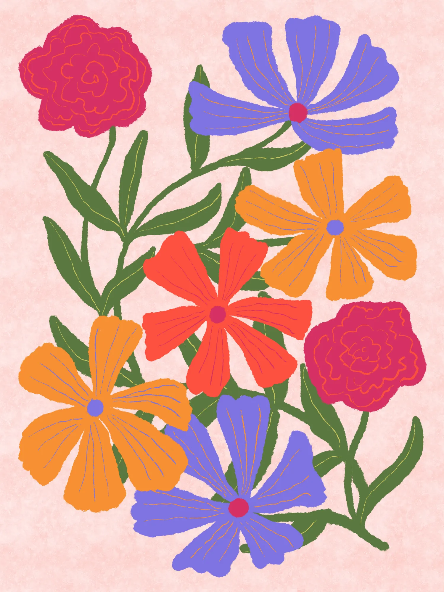 Wild flowers bouquet von aliya putrus