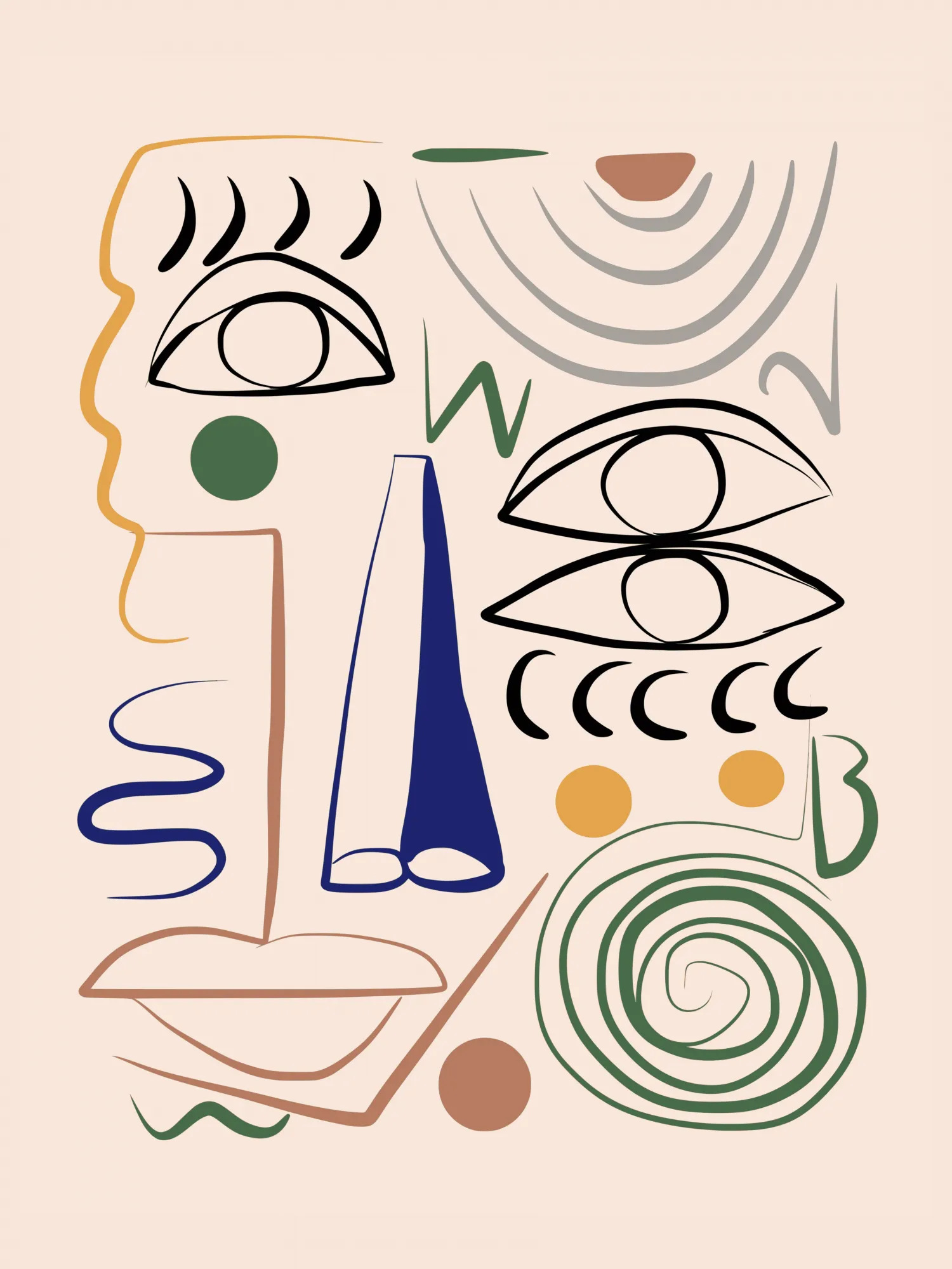 Line art bizarre von little dean