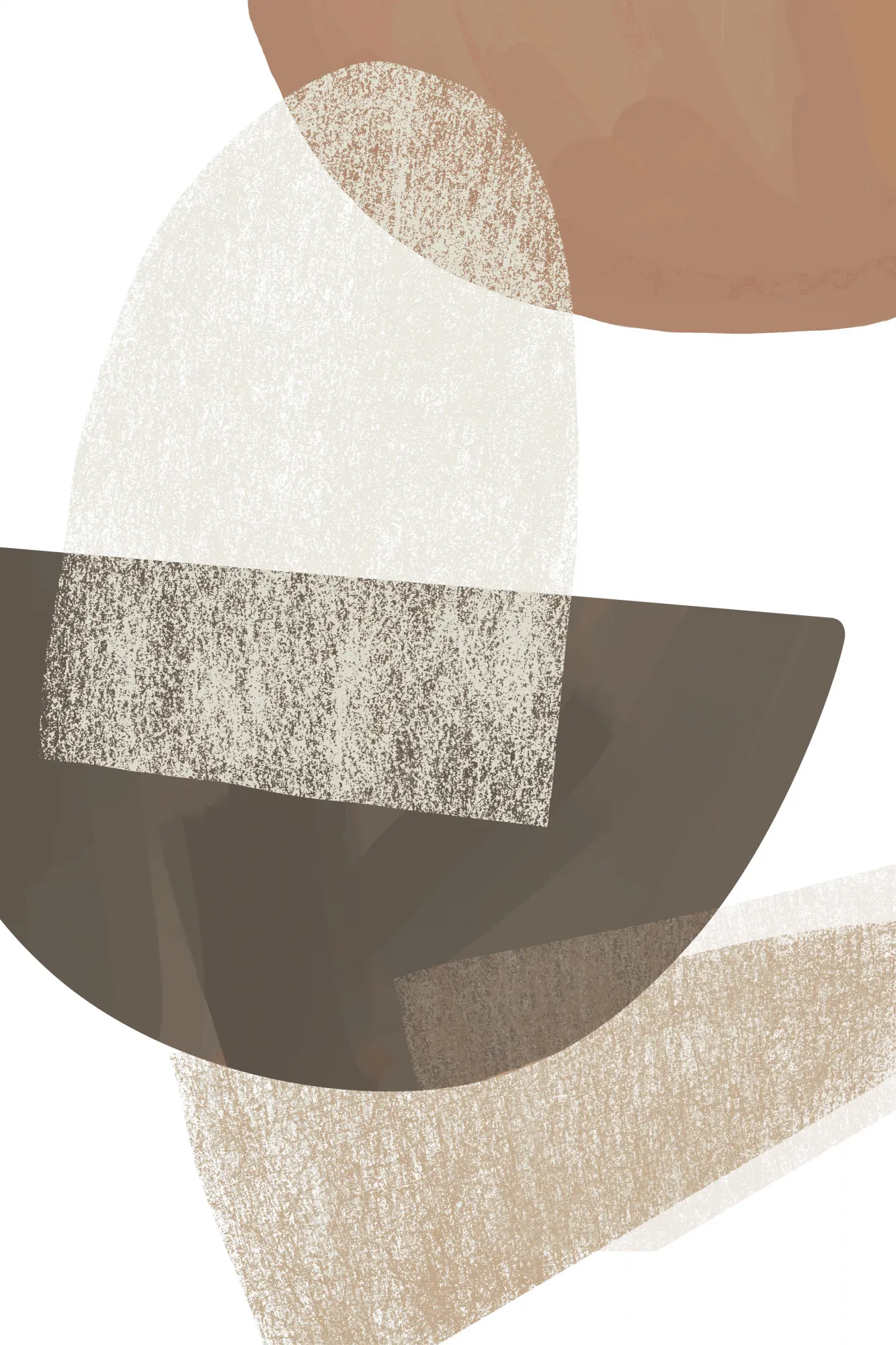 Earth tone geometric art von melloi art prints