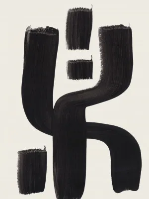 Abstracte outdoor-szene in monochromer illustration