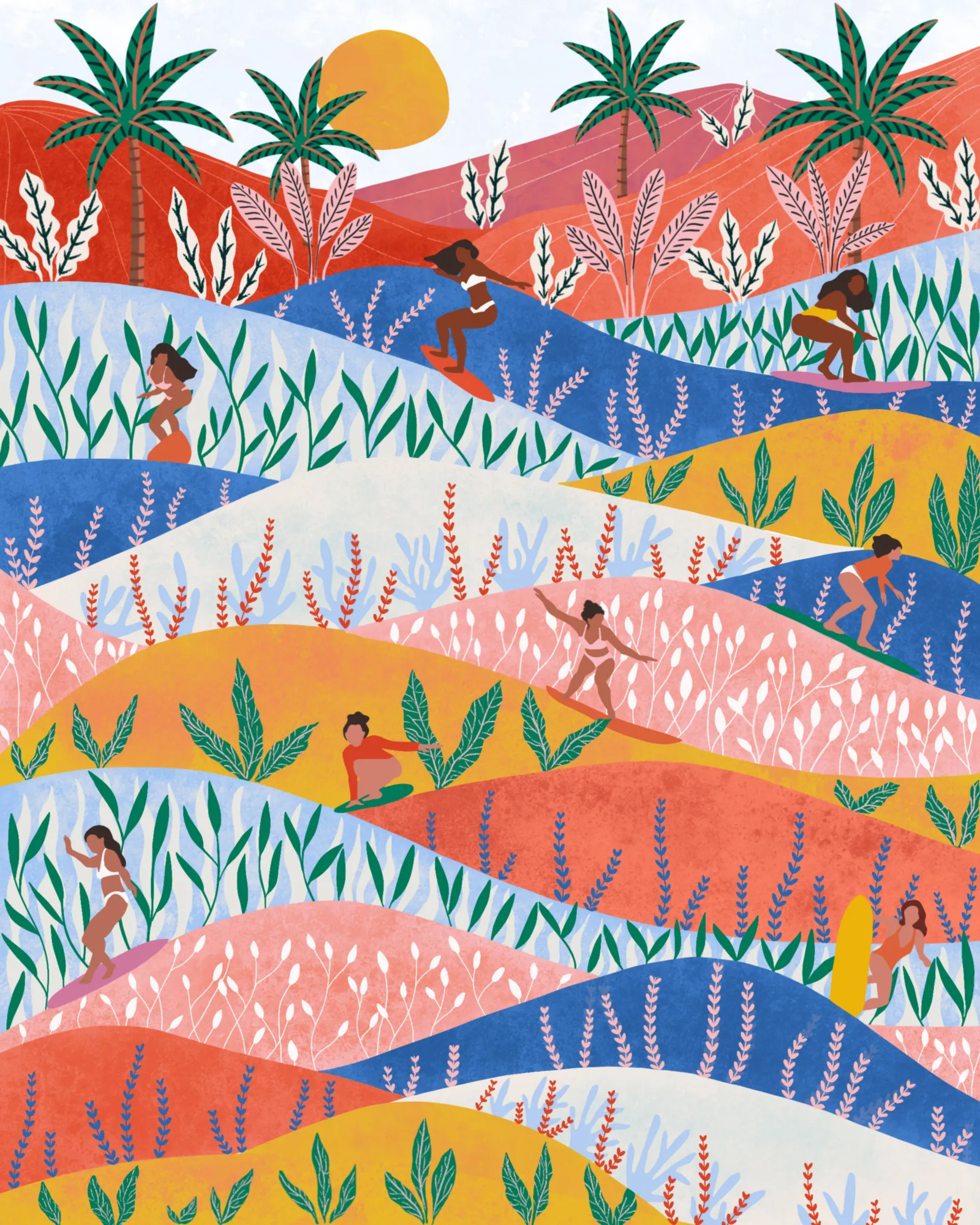 Surfers von ceyda alasar in orange