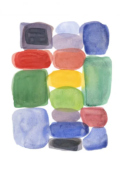 Colorful Stacked Shapes