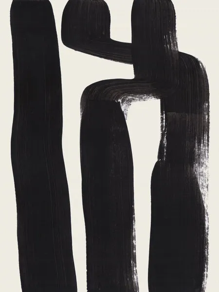 Abstract Black Gestures