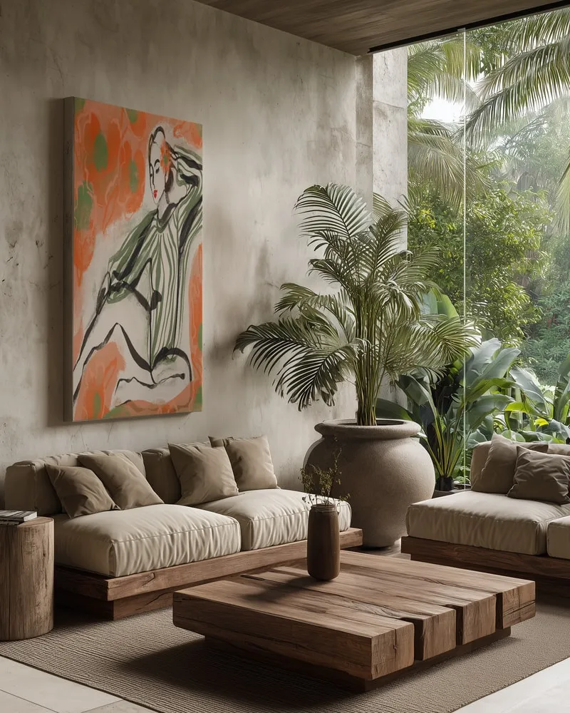 Florale ruhe in vintage atmosphäre in interieur