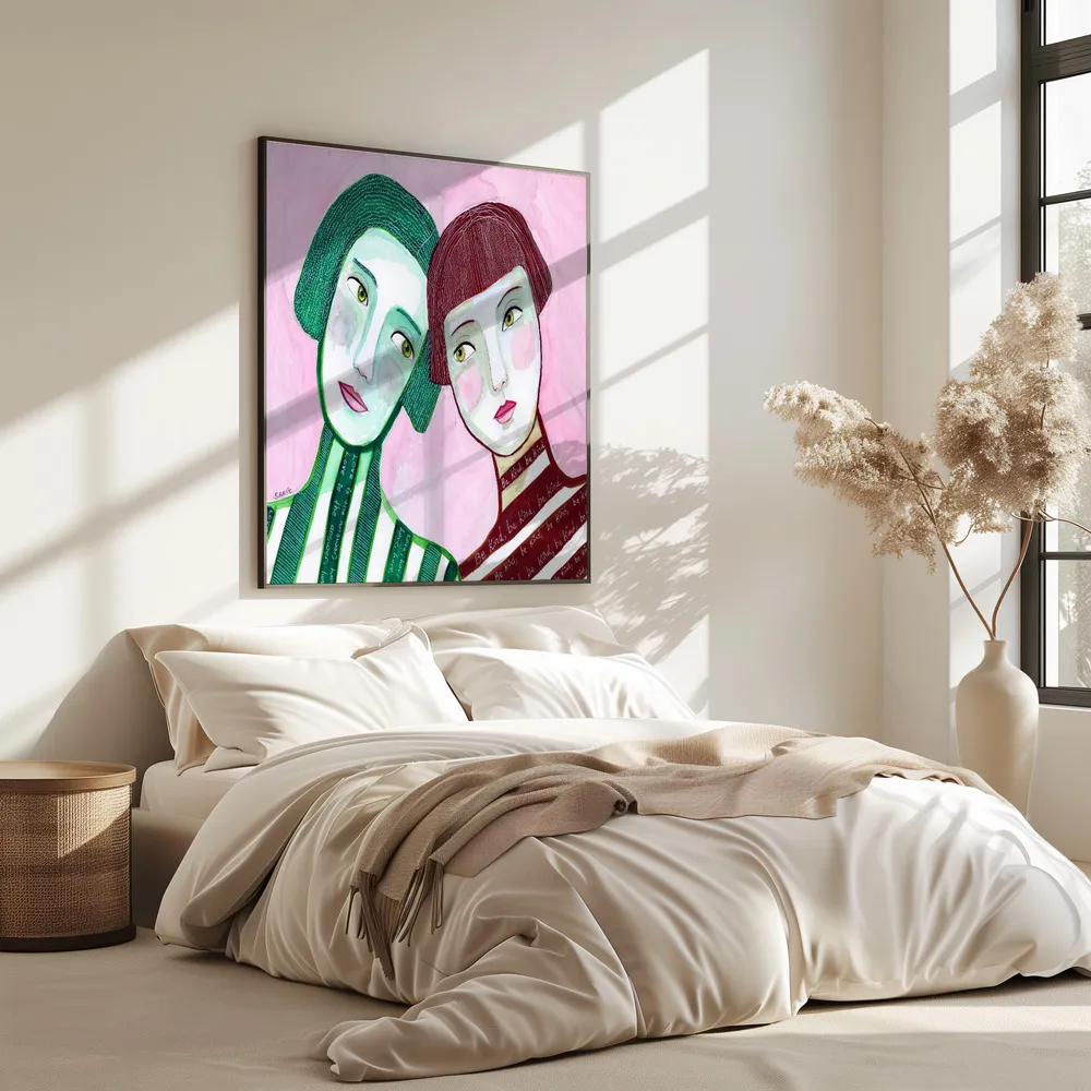 Best friends von sharyn bursic in horizontaler illustration in interieur