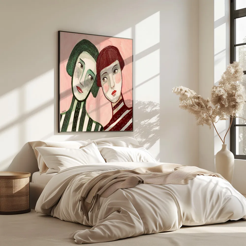 Best friends von sharyn bursic im außenbereich in interieur