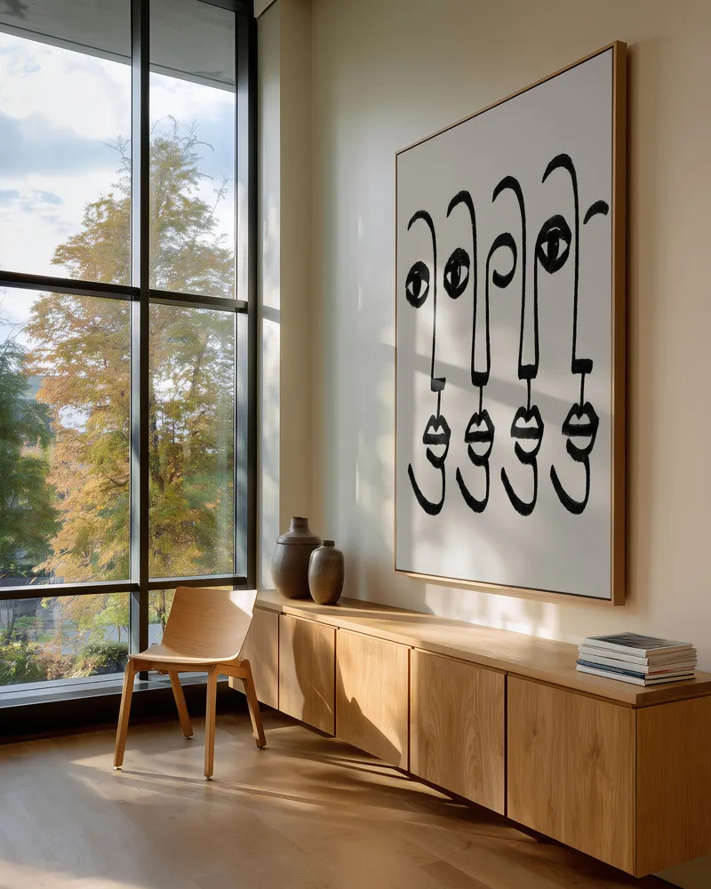 Gesichter in Harmonie von Treechild in interieur
