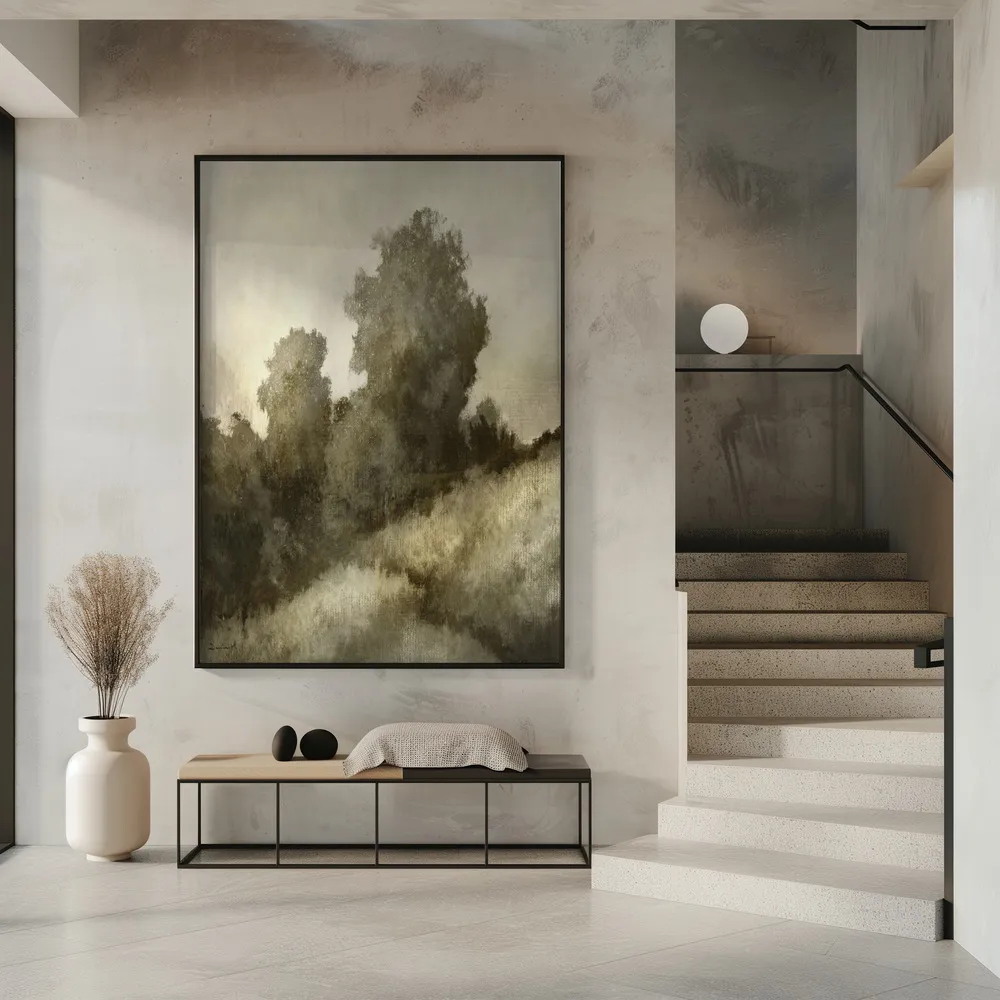 Devon hill von dan hobday in horizontaler landschaft in interieur