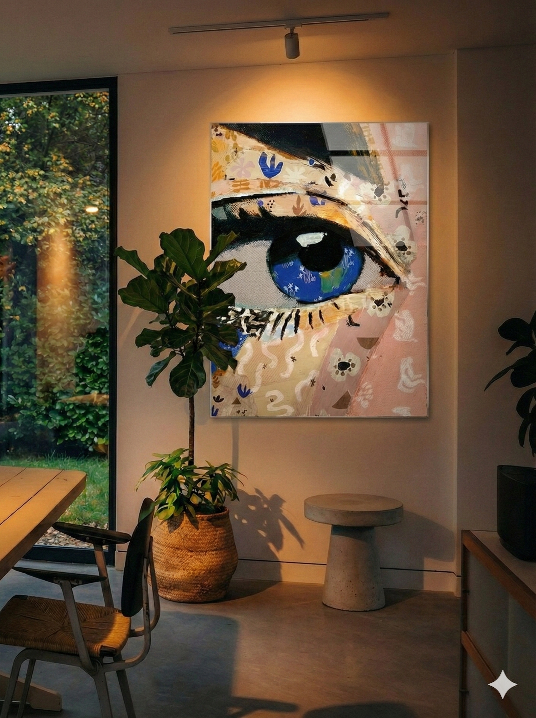 Detailaufnahme Alu Dibond Oberfläche